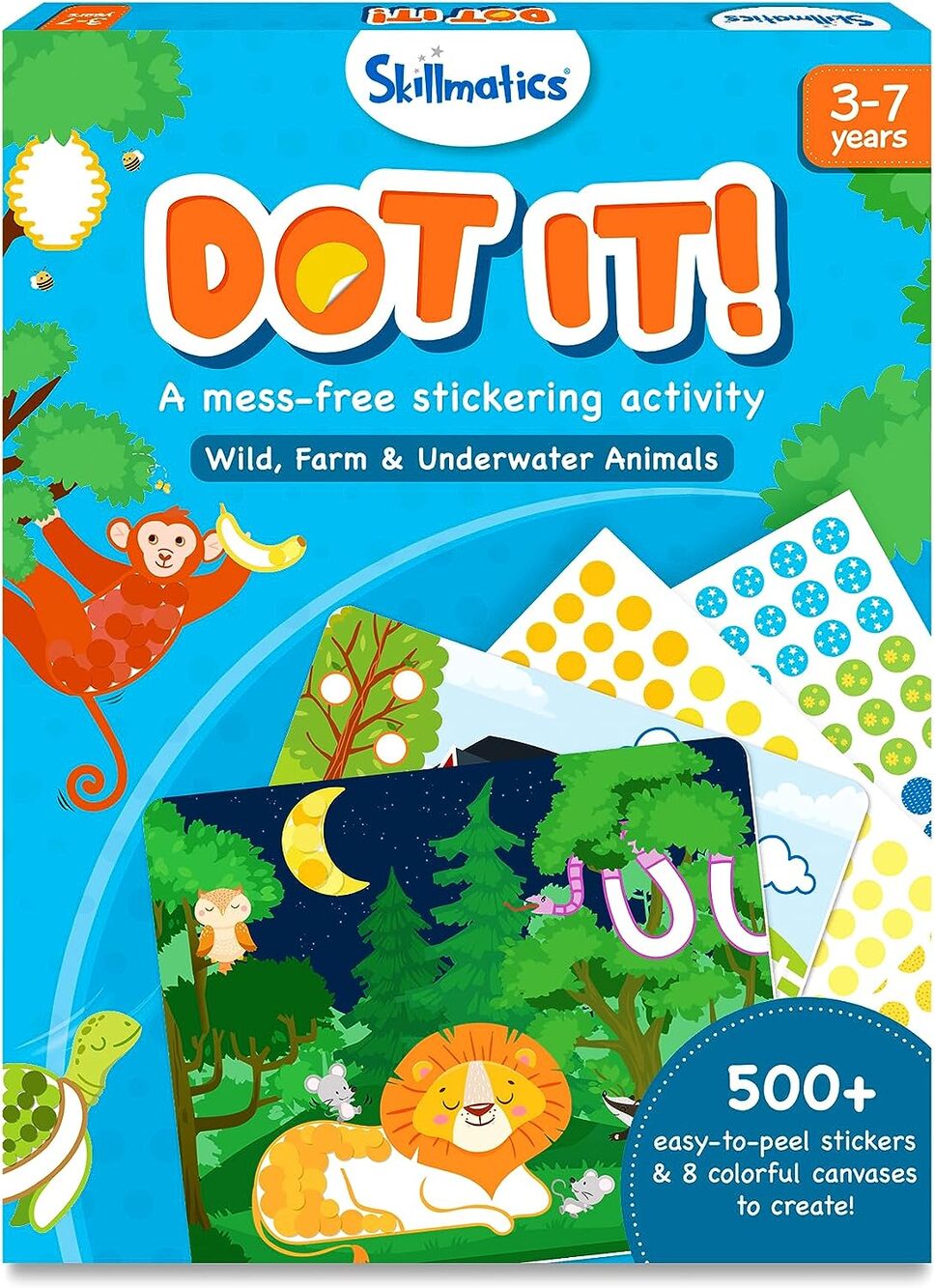 Skillmatics Art Activity - Dot It Animals, Boys & Girls Ages 3, 4, 5, 6, 7